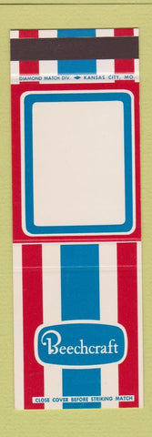 Matchbook Cover - Beechcraft Airplanes SAMPLE