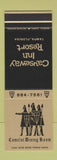 Matchbook Cover - Causeway Inn Resort Tampa FL Camelot Dining Room SAMPLE