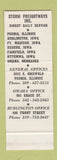 Matchbook Cover - Sturm Freightways Trucking Peoria IL SAMPLE
