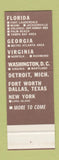 Matchbook Cover - Ranch House Restaurants CHAIN SAMPLE