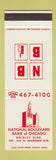 Matchbook Cover - National Boulevard Bank of Chicago IL SAMPLE