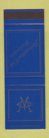 Matchbook Cover - Metropolitan Club of Washington DC SAMPLE