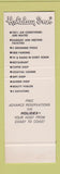 Matchbook Cover - Ben B Gaines Holiday Inn Coral Gables FL SAMPLE