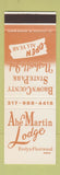 Matchbook Cover - Abe Martin Lodge Nashville IN   SAMPLE