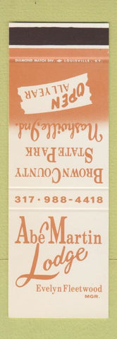 Matchbook Cover - Abe Martin Lodge Nashville IN   SAMPLE