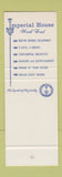 Matchbook Cover - Imperial House Motels SAMPLE
