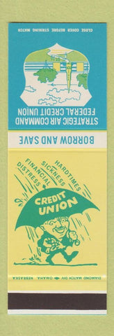 Matchbook Cover - SAC Strategic Air Command Credit Union military SAMPLE