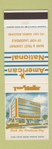 Matchbook Cover - American National Bank Fort Lauderdale FL SAMPLE