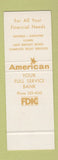 Matchbook Cover - American National Bank Fort Lauderdale FL SAMPLE