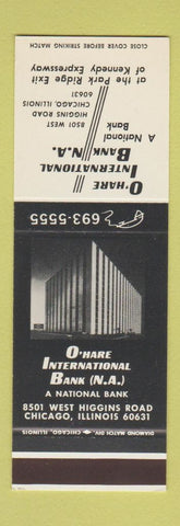 Matchbook Cover - O'Hare Bank Chicago IL SAMPLE