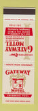 Matchbook Cover - Gateway Motel Covington  KY SAMPLE