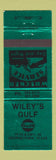 Matchbook Cover - Wiley's Gulf oil gas Georgetown TX