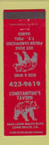 Matchbook Cover - Constantine's Tavern Long Beach CA billiards WEAR