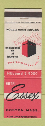 Matchbook Cover - Hotel Essex Boston MA