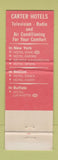 Matchbook Cover - Hotel Essex Boston MA