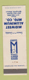Matchbook Cover - Midwest Aluminum Springfield MO