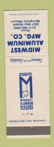 Matchbook Cover - Midwest Aluminum Springfield MO