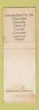 Matchbook Cover - Jim Quinlan Chevrolet 1966 Clearwater FL WEAR