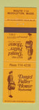 Matchbook Cover - Daniel Fuller House Restaurant Middleton MA
