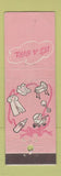 Matchbook Cover - It's A Girl Baby WEAR