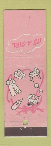 Matchbook Cover - It's A Girl Baby WEAR