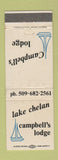 Matchbook Cover - Lake Chelan Campbell's Lodge WEAR