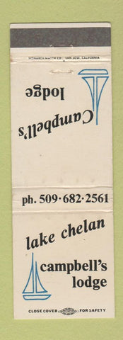 Matchbook Cover - Lake Chelan Campbell's Lodge WEAR