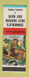 Matchbook Cover - Zengerle's Self Service Cut Rate Cleona PA tobacco