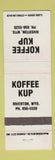 Matchbook Cover - Koffee Kup Riverton WY