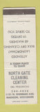 Matchbook Cover - North Gate Cleaning Center Madison WI
