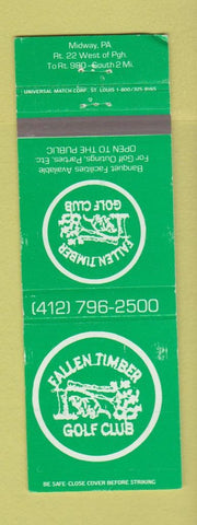 Matchbook Cover - Fallen Timber Golf Club Midway PA