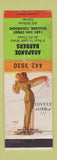 Matchbook Cover - Arapahoe Barbers Boulder Colorado pinup WORN