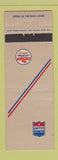 Matchbook Cover - United Airlines Chevron Aviation oil gas