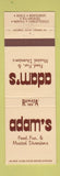 Matchbook Cover - Adam's Restaurant Ramada Inn Mobile Montgomery AL Nofolk VA
