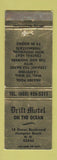 Matchbook Cover - Drift Motel Hampton Beach NH WEAR