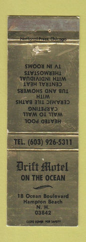 Matchbook Cover - Drift Motel Hampton Beach NH WEAR