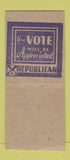 Matchbook Cover - Dolph Fischer Sheriff St Clair County IL 1946 BOBTAIL