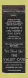 Matchbook Cover - The Valley Cafe Spearfish SD