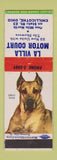 Matchbook Cover - La Villa Motor Court motel Chillicothe OH