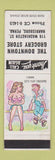 Matchbook Cover - Downtown Grocery Store Harrisburg PA hillbilly SAMPLE