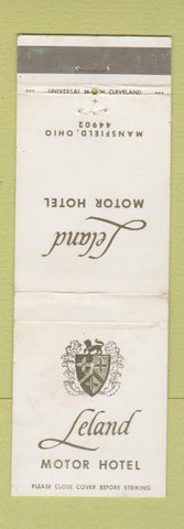 Matchbook Cover - Leland Motor Hotel Mansfield OH WEAR