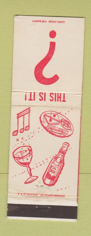 Matchbook Cover - This is It Pub West Palm Beach FL