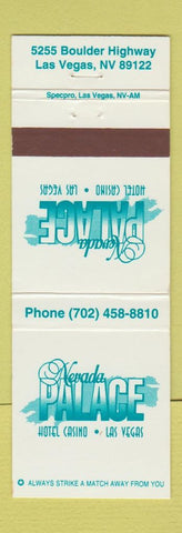 Matchbook Cover - Nevada Palace Hotel Casino Las Vegas NV
