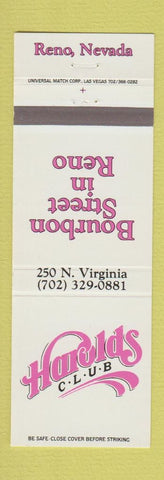 Matchbook Cover - Harolds Club Reno NV casino