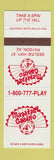 Matchbook Cover - Mazatzal Casino Payson AZ
