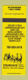 Matchbook Cover - Stagecoach Hotel Casino Beatty NV