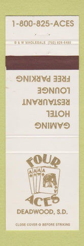 Matchbook Cover - Four Aces Hotel Casino Deadwood SD