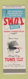 Matchbook Cover - Tums Antacid Fly Fishing Black Gnat