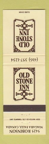 Matchbook Cover - Old Stone Inn Niagara Falls ON