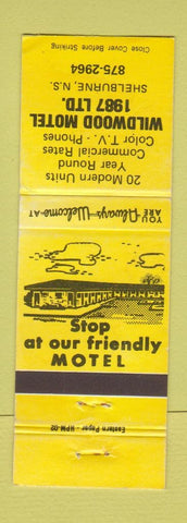Matchbook Cover - Wildwood Motel Shelburne NS